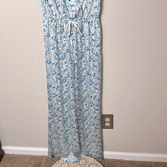 NEW Victoria’s Secret floral silky satiny tie waist romper jumpsuit cover up - Picture 6 of 12